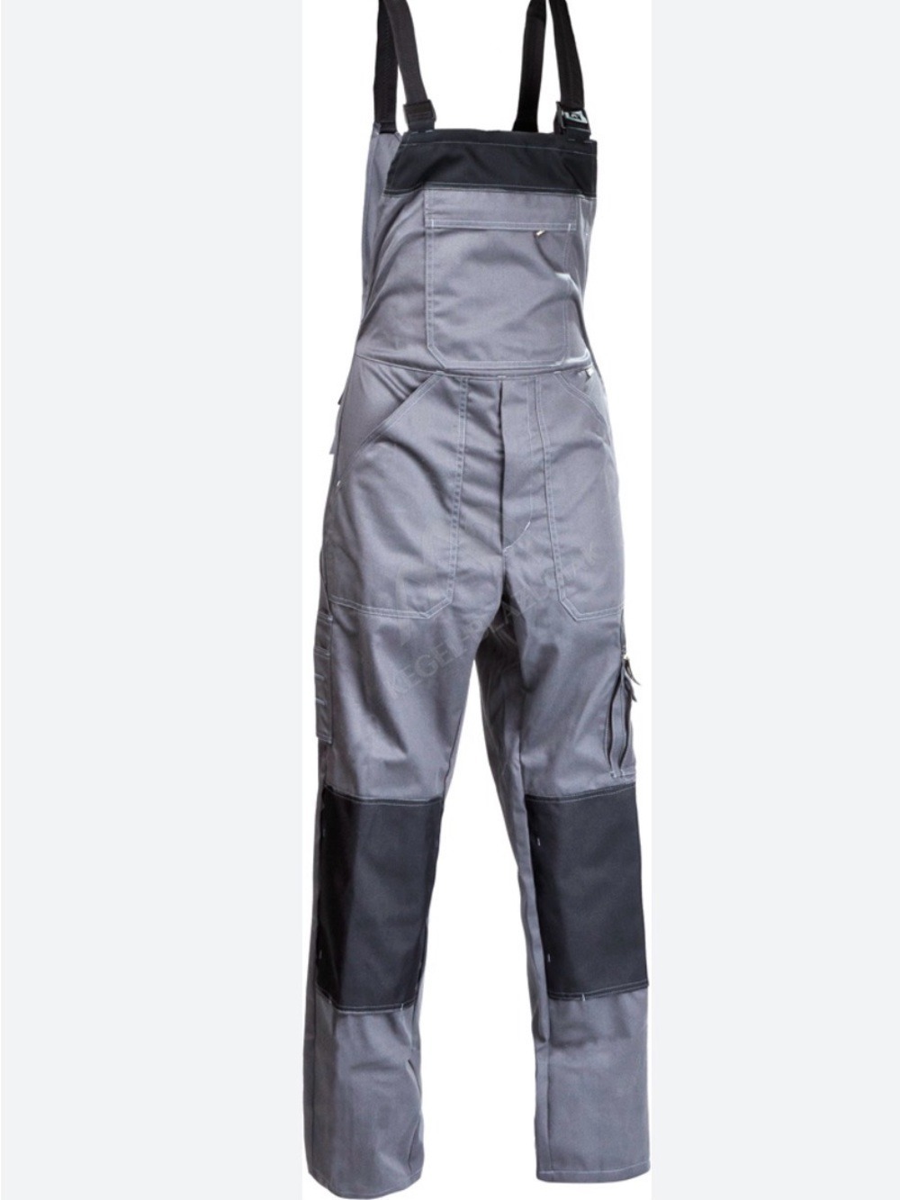 KEGEL-BLAZISIAK KHAKI/GREY  BIB OVERALLS -WORK COLLECTION SZ EUR 54